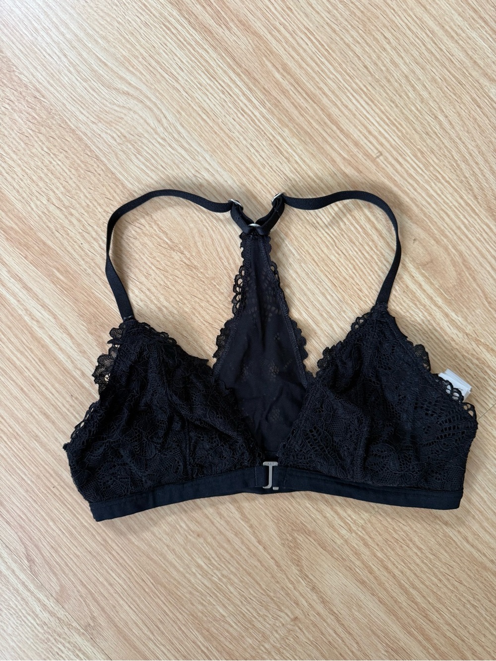 Abercrombie & Fitch Black Lace Racerback Bralette